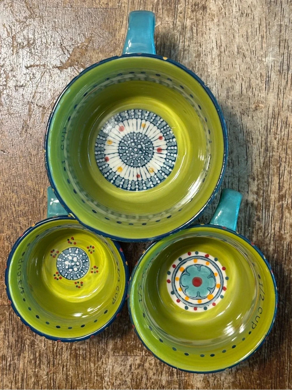 Anthropologie 3pc measuring cup set